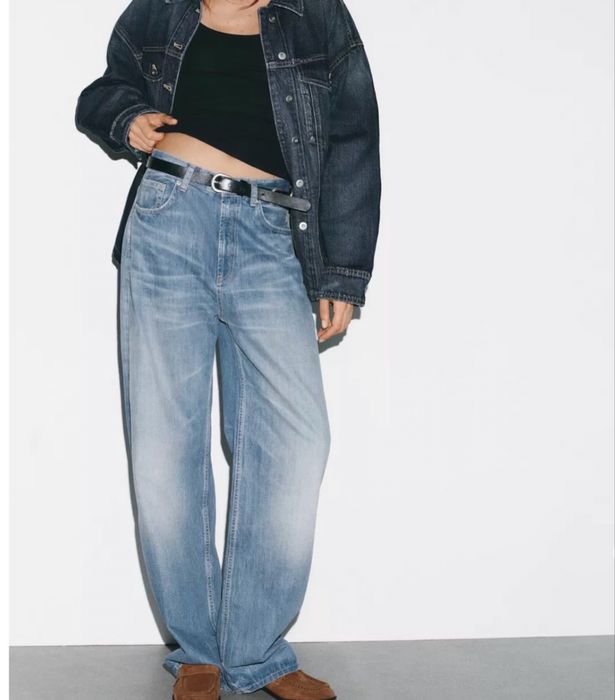 Л-Нові! Джинси zara wide leg 40 розмір