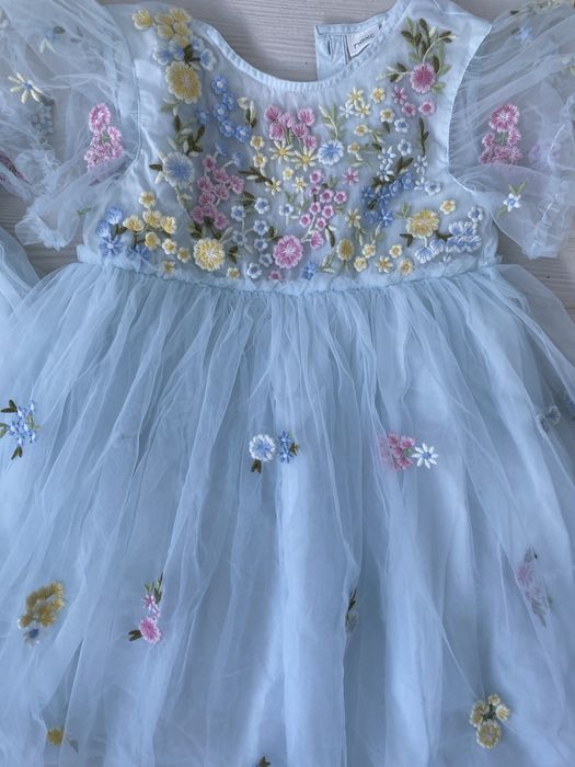 Сукня дитяча святкова квіткова вишивка next 6-7 р
