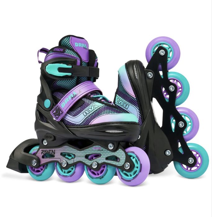 Rolki regulowane RAVEN Drill Violet/Mint 30-33