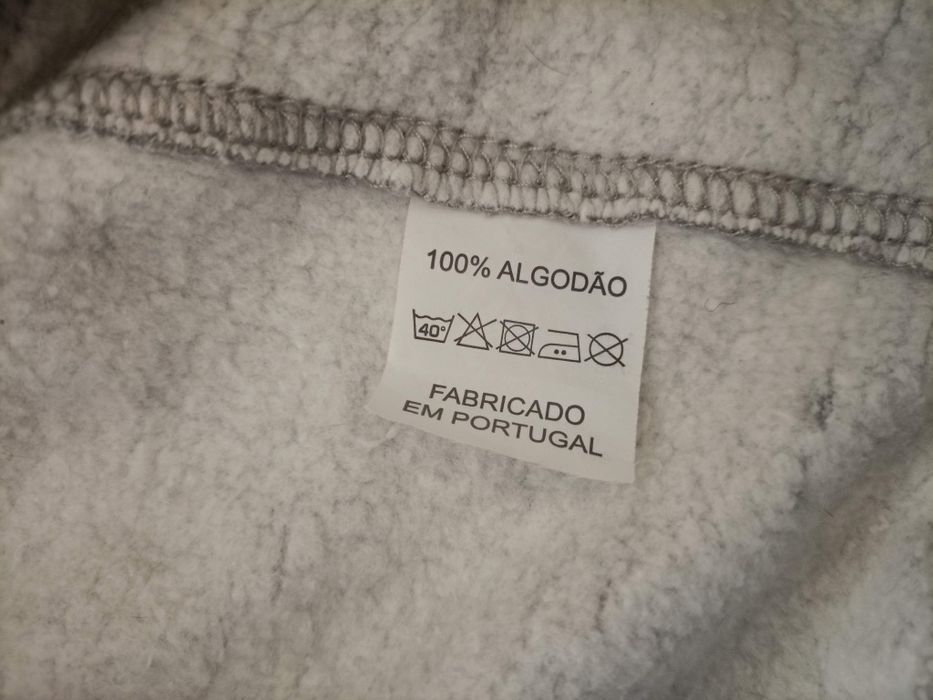 Sweat c/ capuz algodão cinzento Sporting