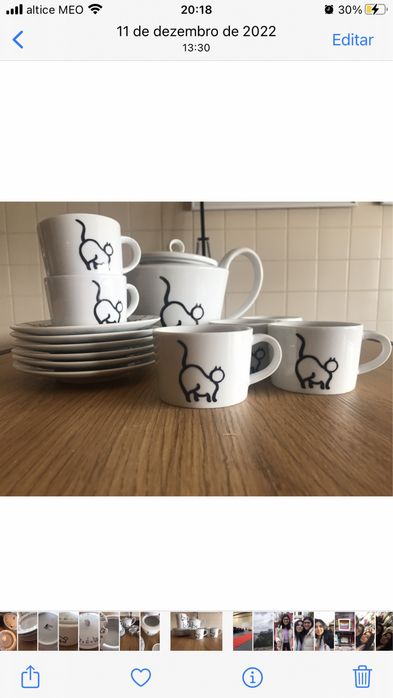 Conjunto de Chá do Gato Preto