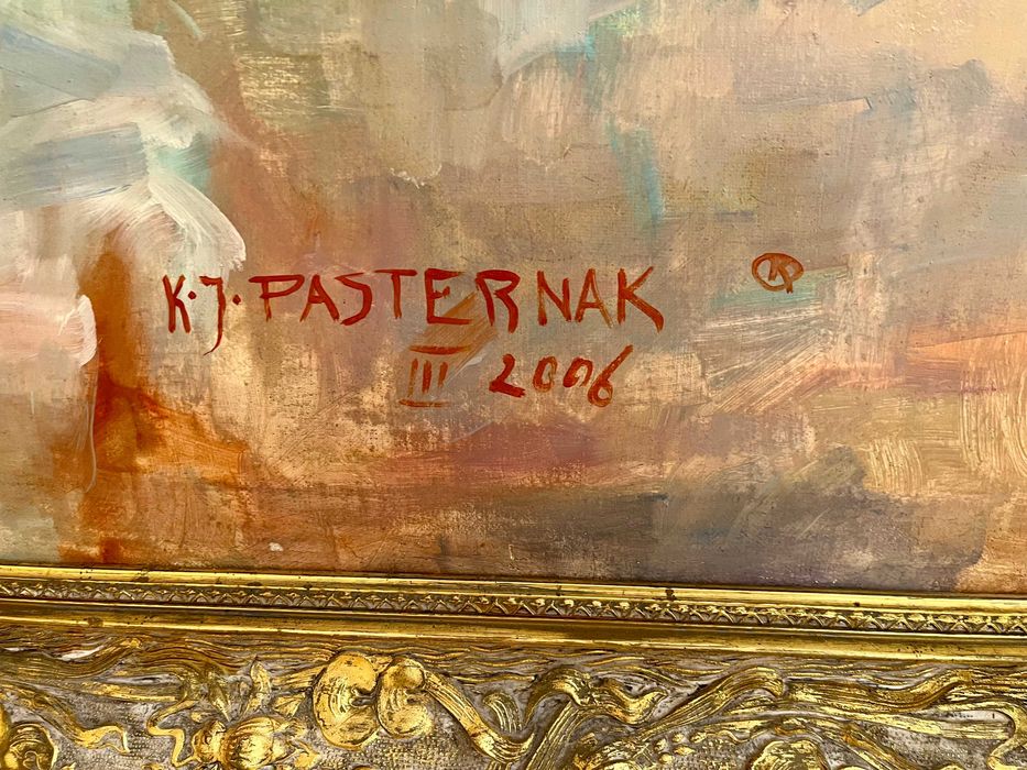 Ogromny obraz olejny K. Pasternak jak reprodukcja Blancos Jose Royo