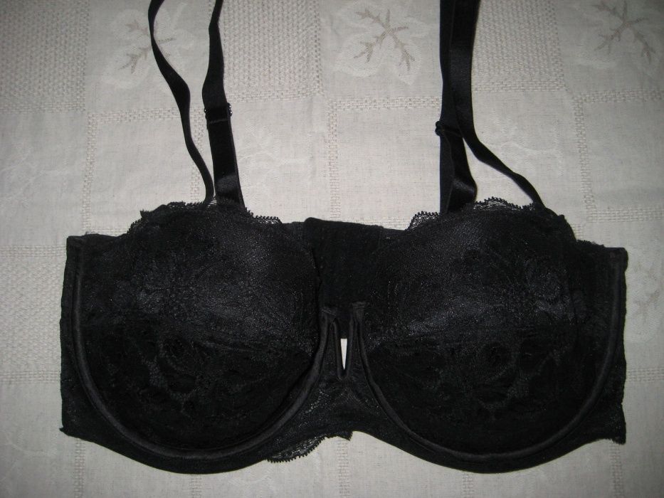 Stanik 80E 80G 36E strapless samonośny odpinane ramiączka