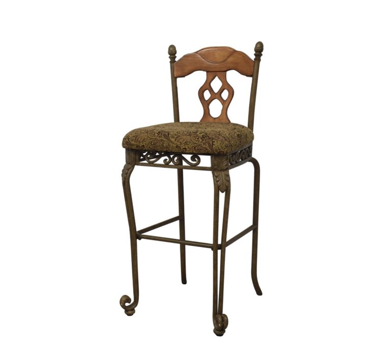 Par de Cadeiras bar grandes vitorianas em ferro antigas
