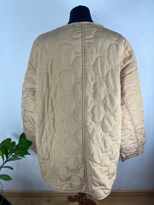 Beżowa nude kurtka pikowana wiosenna na co dzień Rainbow rozmiar 46