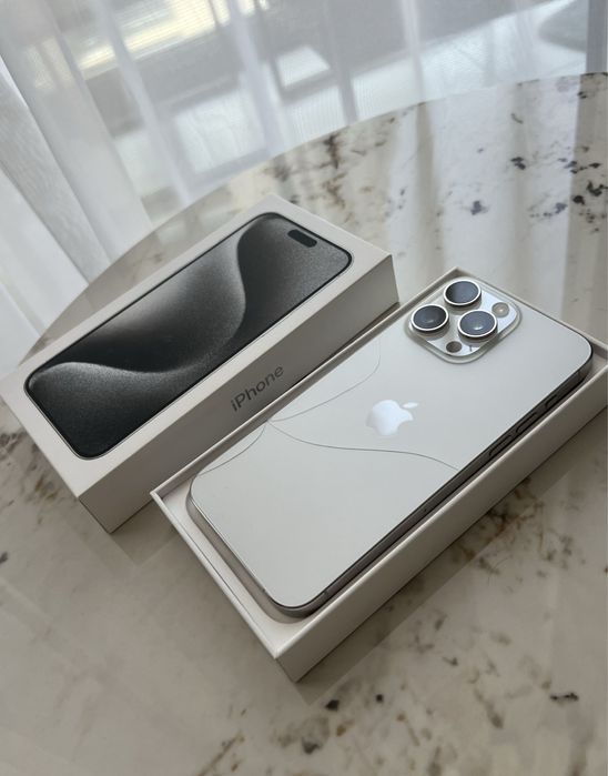 iPhone 15 Pro Max 256GB Titanium White 92%