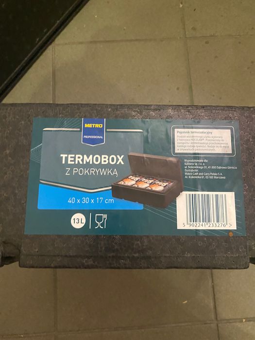 Termobox z pokrywką pojemnik termoizolacyjny