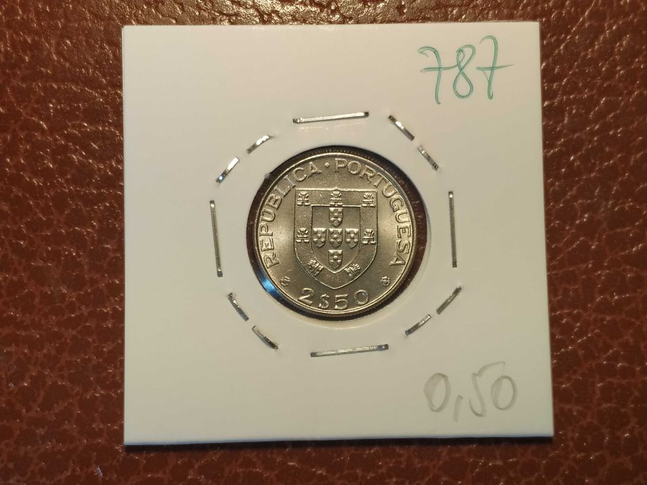 787 Moeda de 2,5 escudos de 1977 Alexandre Herculano - Portugal