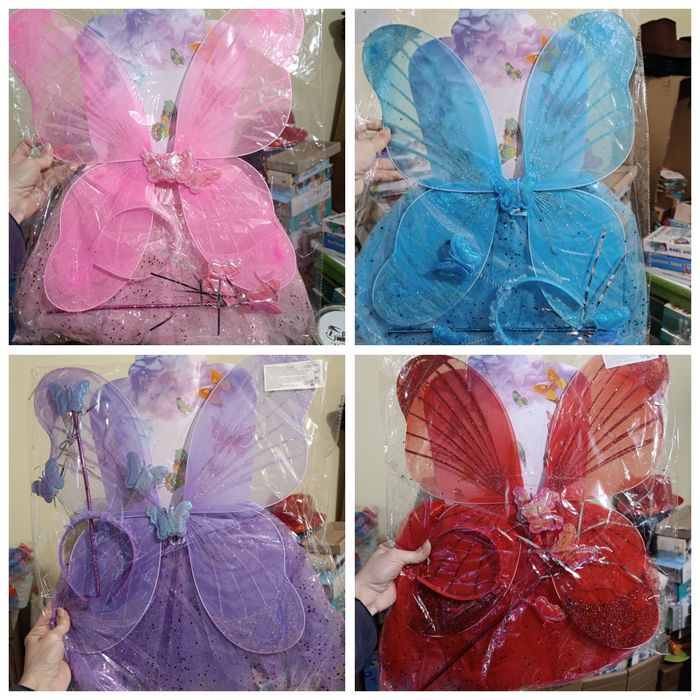 Крила метелика зі світлом обруч паличка спідниця костюм крылья бабочки