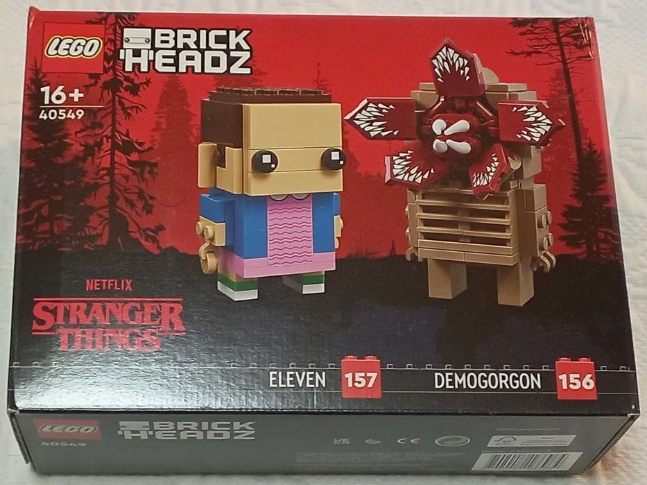 lego brickheadz stranger things 40549 eleven e demogorgon selado