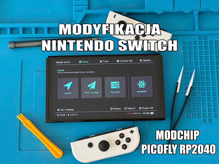Modyfikacja Nintendo Switch – OLED / Kamikaze