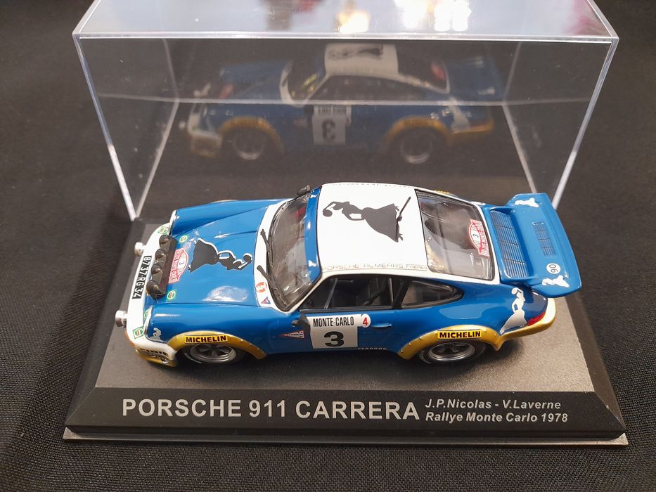 Carros Fiat 127 e Porsche 911 Carrera Rally Miniaturas escala 1/43 TOP