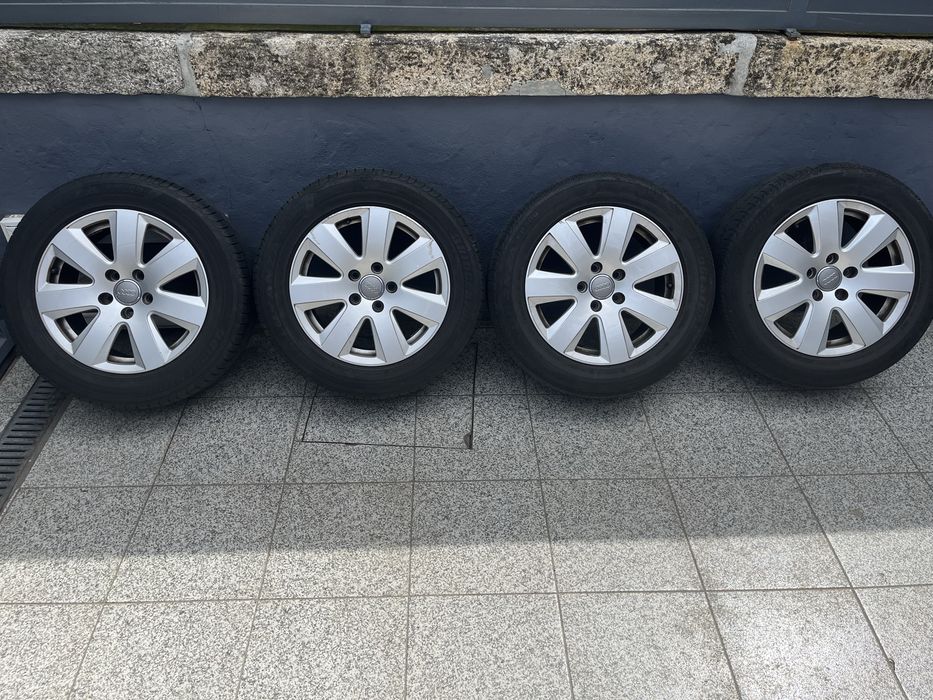Jantes Audi 16’ com pneus Excelente Estado
