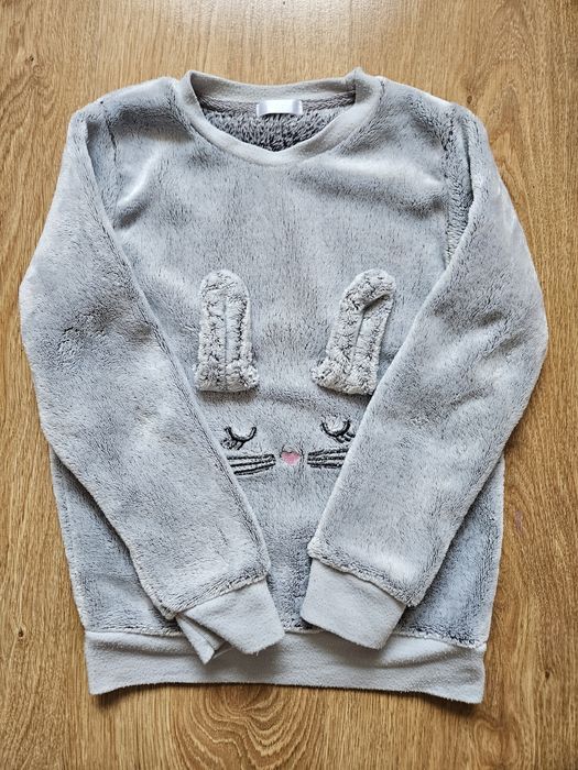 Bluza/sweter dziewczęcy 122 pluszowy