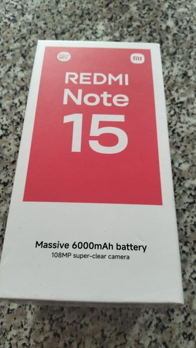 Redmi Note 15 – Como novo – Caixa + Fatura