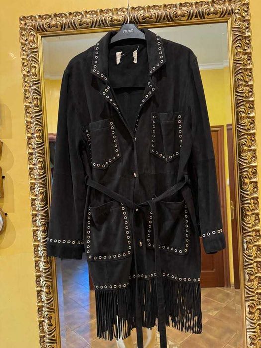 Płaszcz skórzany 100%  SACRED HAWAK