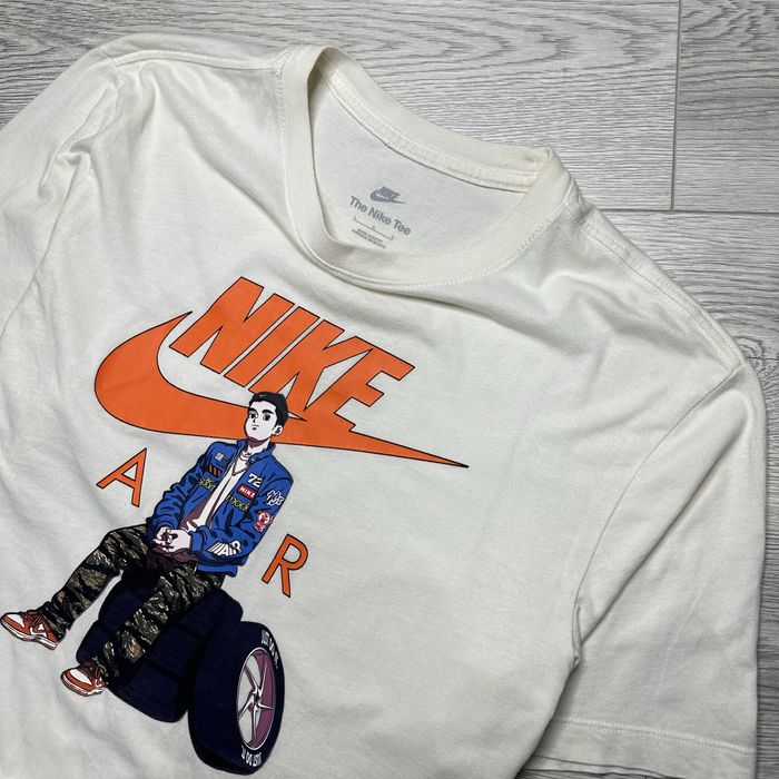 Футболка Nike Air M-L оригинал мужская хлопковая молочная