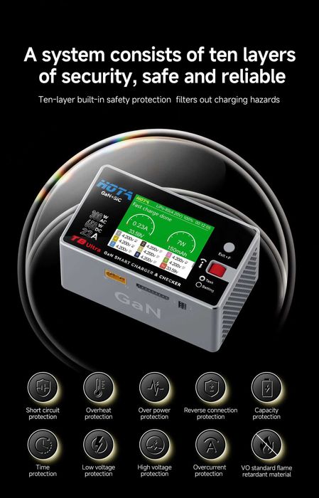 Зарядний пристрій HOTA T8 (650W, 30A, 1-8S) та HOTA T8 ULTRA