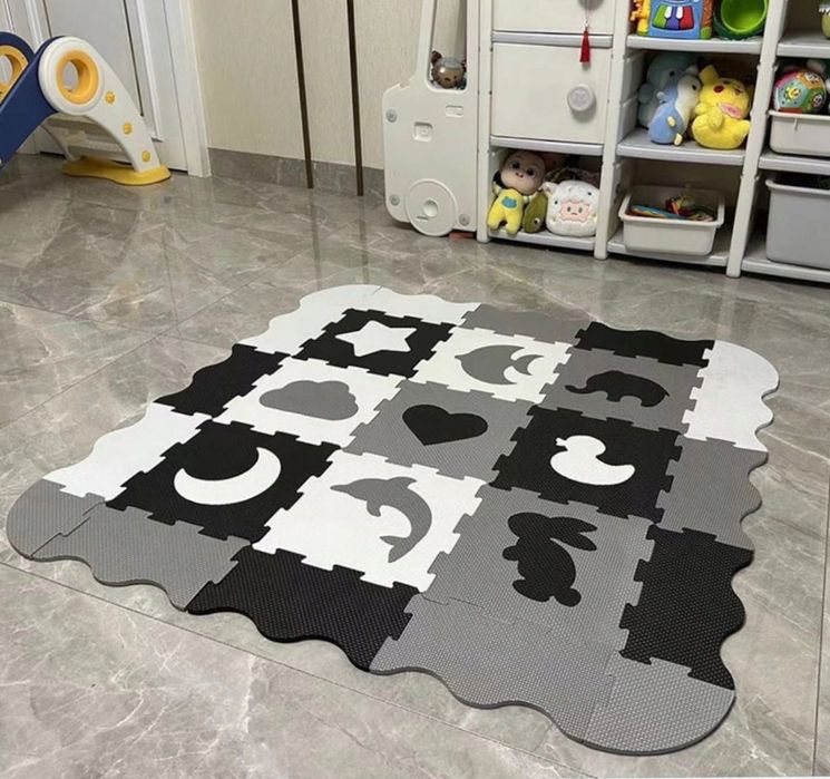 NOWA XL Mata edukacyjna piankowa interaktywna puzzle dzieci niemowląt