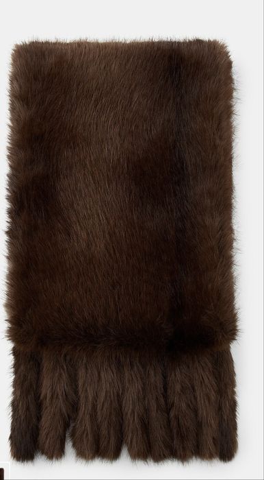 Шарф хутряний zara