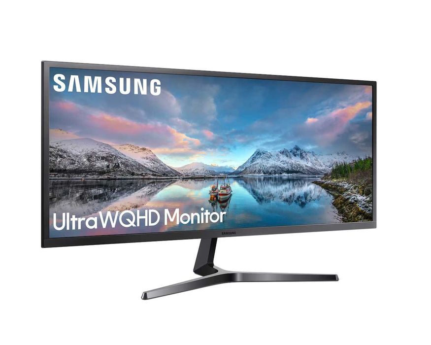 Monitor Ultrawide Samsung 34" WQHD (3440x1440 - 21:9 - Flat)  (LS34J550WQRXEN) – Trabalhe com 3 janelas simultâneas