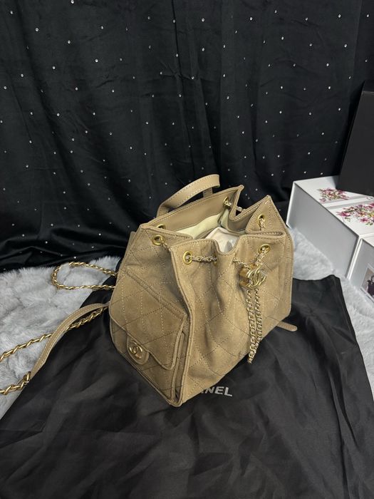 Plecak Dior nowa kolekcja zamszowy skóra z workiem Louis Vuitton Gucci