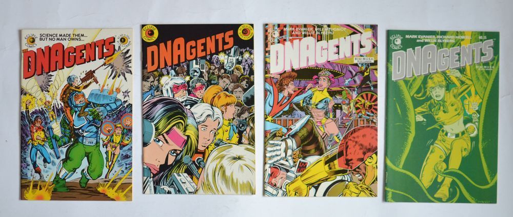 DNAgenst zeszytówki różne numery Eclipse Comisc 1983 Komiksy zestaw