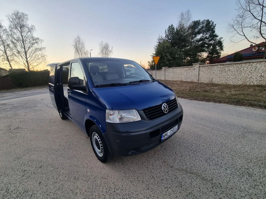 Volkswagen Transporter T5  2.5TDI T5 130Km z klimatyzacją zadbany Blaszak Krajowy