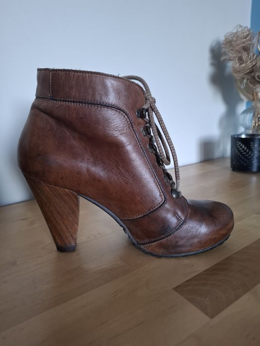 Skórzane buty Ryłko roz 37.
