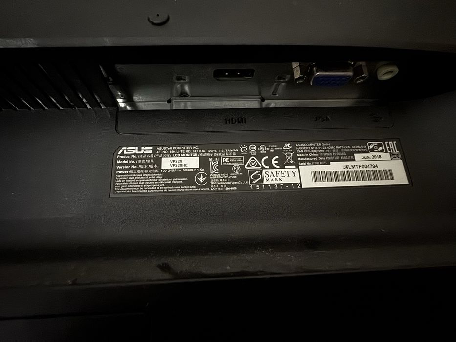 Monitor Asus 60hz