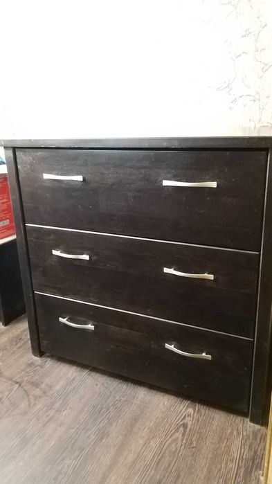 Комод натуральный массив бука бренд  Эстелла цвет венге