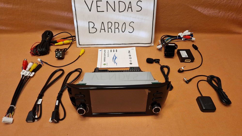 (NOVO) Rádio 2DIN 7" Android • FIAT Punto EVO (2009 a 2017) • GPS