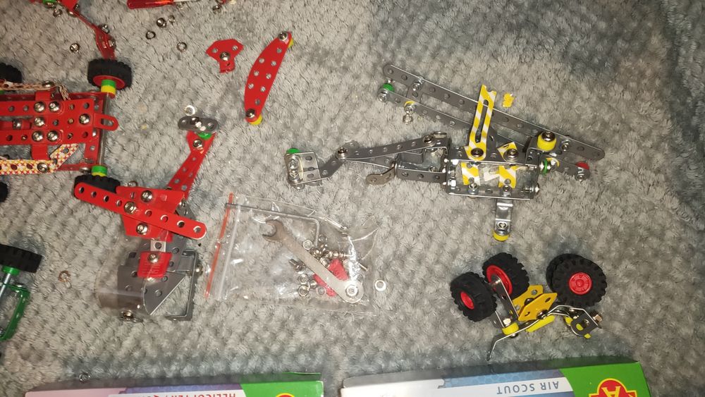 Zestawy mały konstruktor helikopter samolot wyścigówka