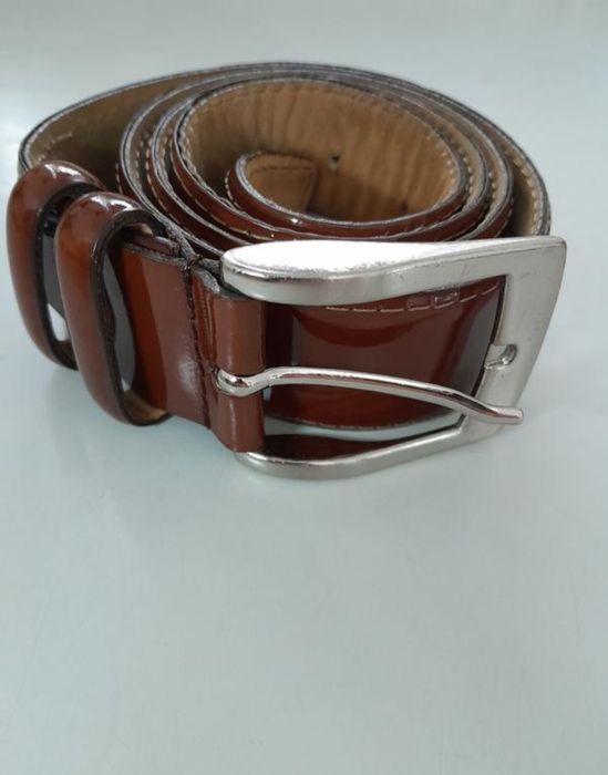 Шкіряний пояс.  Довжина 1м.6см. Ширина 3,5см