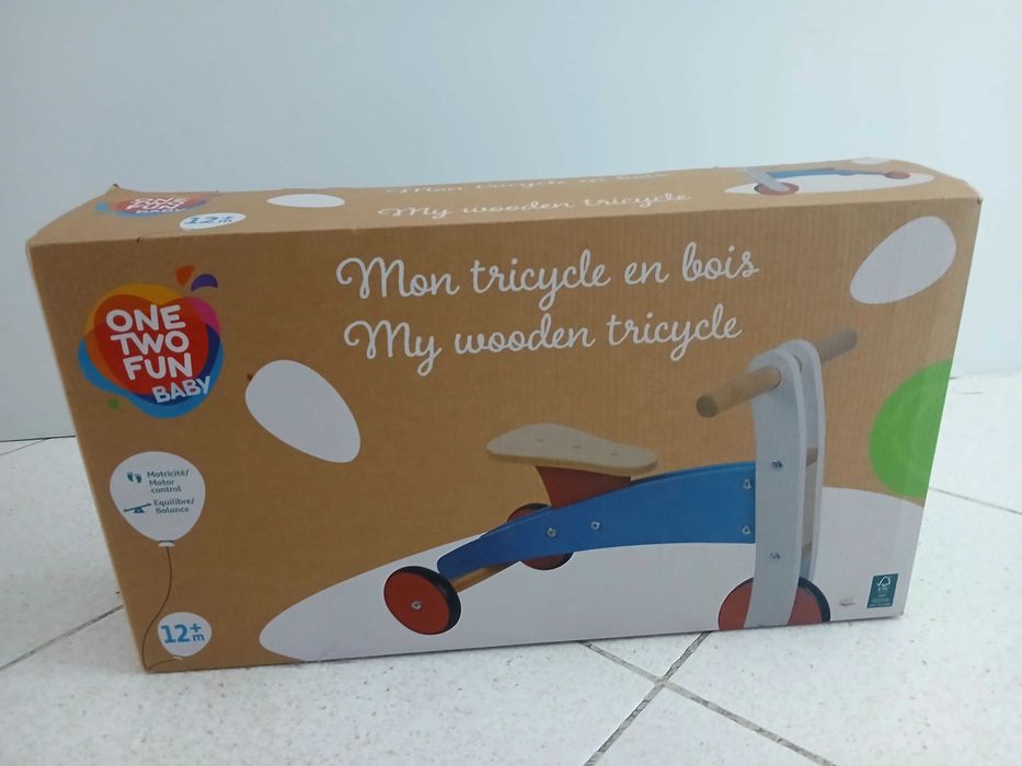 Bicileta madeira bebê