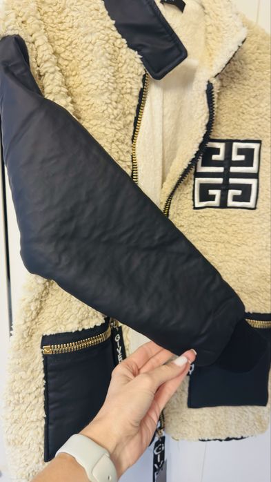 Kurtka polar z eko skórą Givenchy