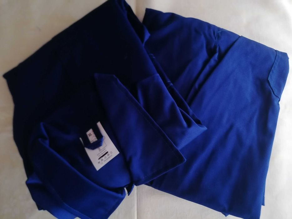 Bluza męska drelichowa i ogrodniczki męskie. Komplet