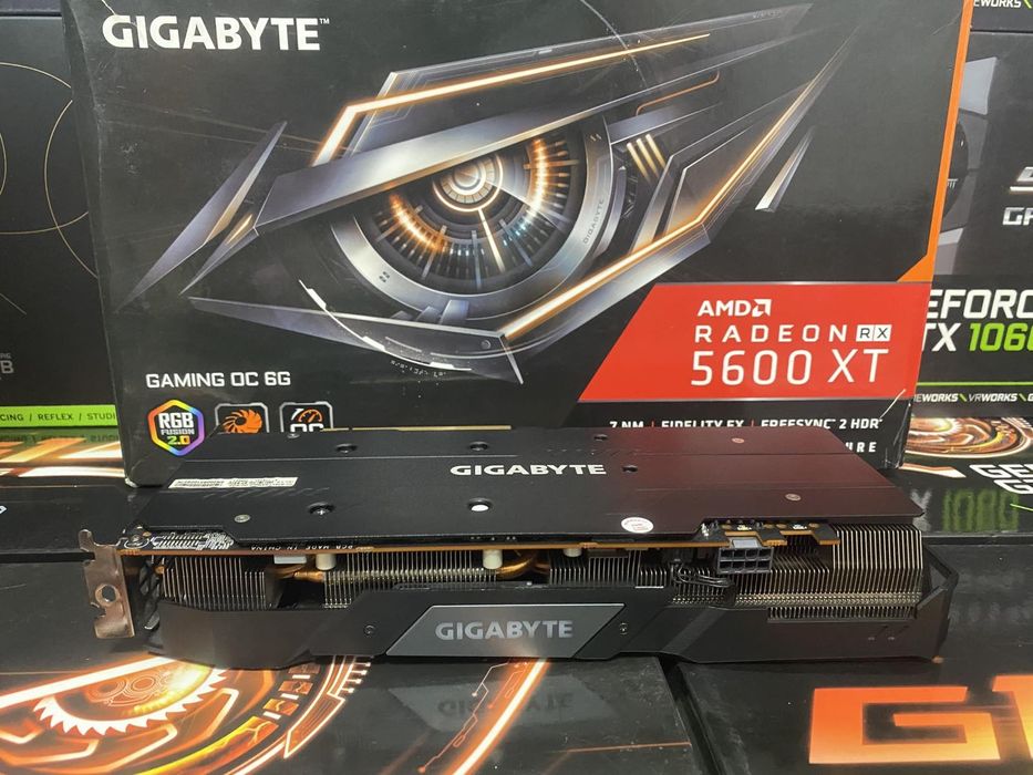 Видеокарта КАКНОВАЯ GIGABYTE RX 5600 XT  8GB MSI MECH OC. и ОБМЕН