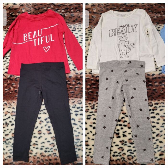 Дитячий набір костюм в садочок лосіни і кофтинка, піжама 4-5 років