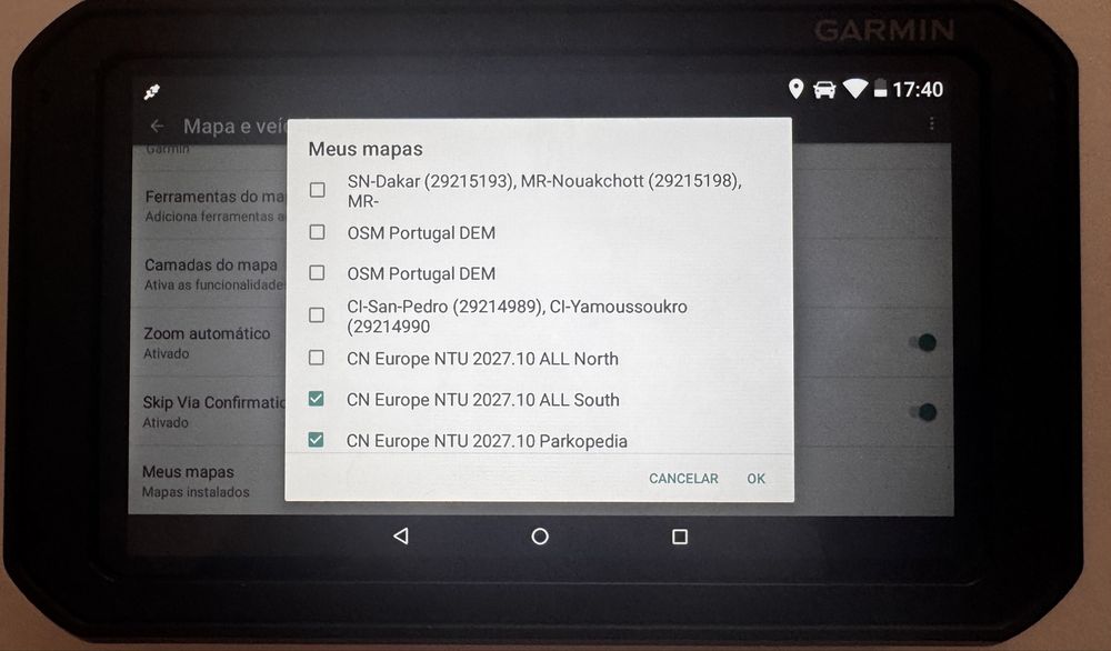 Gps Garmin 7” mapas topograficos