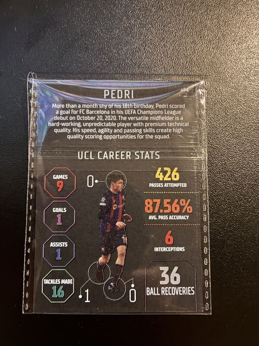 Vendo carta do Pedri