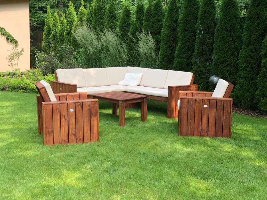 Meble ogrodowe Zestaw Ogrodowy + poduszki 180x180cm