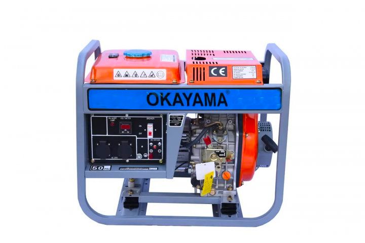 Дизельний генератор Okayama DG-5500 6.5 кВт потужний генератор