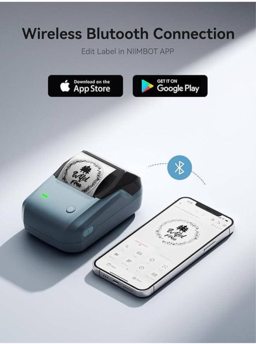 Термопринтер Принтер NIIMBOT B1 для етикеток