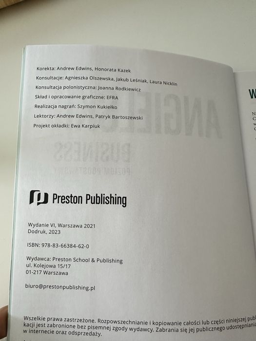 Angielski w tłumaczeniach Preston Publishing