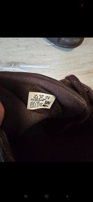 Buty Lacoste Chaymon rozmiar 45 czarne j. Nowe skórzane skóra męskie