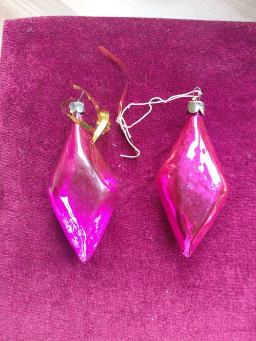 елочные игрушки времен ссср ,,стекло,,