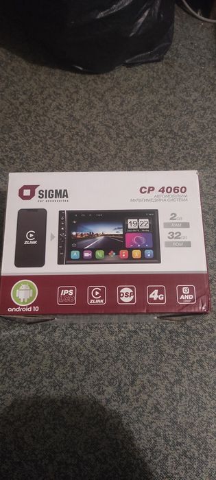 Продам андроид магнитолу Sigma CP 4060  dsp 4g