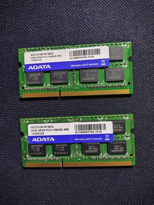 Memórias RAM DDR3 para portátil 2x2GB
