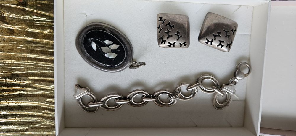 Bransoletka srebrna srebro bransoleta damska grubaunikat